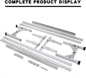img 1 attached to Aluminum Trailer Ladder Rack - Adjustable And Compatible With All Enclosed Trailers By Tiewards