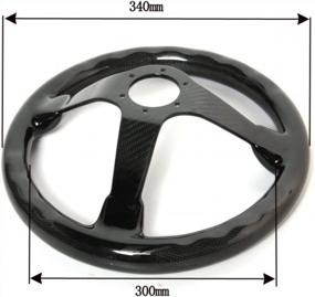 img 1 attached to Carbon Fiber Racing Steering Wheel By Hiwowsport