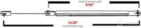 img 1 attached to 🚀 High-Quality Front Hood Lift Supports Shocks Strut Gas Springs for Acura TL & CL (1999-2003) - Set of 2