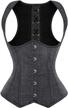 gothic steampunk underbust corset vest tank top waist cincher for women by frawirshau logo