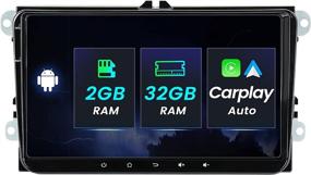 img 4 attached to 🚗 Ultimate Android OS Car Radio: VW Car Multimedia Navigation with 9 Inches Car Stereo