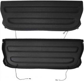 img 4 attached to Upgrade Your Honda FIT: High-Quality Non-Retractable Black Cargo Cover Shield [2015-2019]