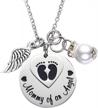 lparkin sympathy wing necklace - keepsake for mothers coping with miscarriage and loss of an angel baby logo