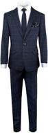 boys' complete outfit: black bianco signature clothing, suits & sport coats logo