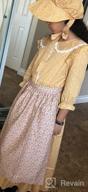 img 1 attached to Step Back In Time With ReliBeauty'S Pioneer Girl Costume - Colonial Prairie Dress In Stunning Yellow review by Nuntawat Bridges
