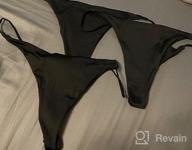 img 1 attached to Get Beach-Ready With ETAOLINE'S Solid G-String Thong Bikini Bottoms For Women review by Robert Berio