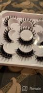 img 1 attached to 10 Pairs Mixed Faux Mink Eyelashes D Curl Russian Strip Lashes Natural Wispy Volume Look By Lanflower review by Wayne Martin