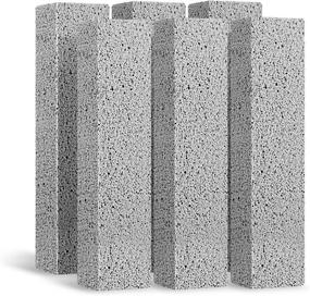 img 4 attached to Lenicany 6-Pack Pumice Stone Stick for Toilet Bowl Cleaning - Powerful Cleaner for Hard Water Rings, Calcium Buildup, Stains - Ideal for Toilet, Bathtubs, Kitchen Sink, Grill