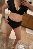 img 1 attached to Tropical Temptations: SPORLIKE Women'S High Waist Ruffle Bikini With Push Up Top review by Benny Suazo