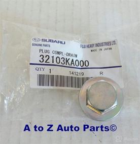 img 1 attached to 🔧 Authentic Subaru Magnetic Drain Plug: PN#32103KA000 STI WRX Forester Impreza - Top Quality OEM