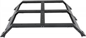img 1 attached to FINDAUTO Adjustable-Height Heavy Duty Truck Bed Rack For Toyota Tacoma 2005-2021 Black Universal Extendable Pickup Truck Ladder Rack Overland Bed Rack