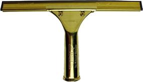 img 3 attached to 🪞 Ettore Brass Squeegee, 10-Inch: Professional Window Cleaning Tool with Superior Performance