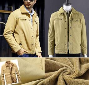 img 3 attached to Vcansion Men'S Windproof Winter Jacket With Fleece Lining: Classic Outerwear For Enhanced Protection