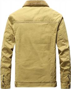 img 2 attached to Vcansion Men'S Windproof Winter Jacket With Fleece Lining: Classic Outerwear For Enhanced Protection