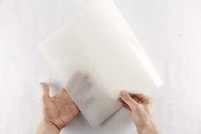 img 2 attached to High-Quality Stencil Making Sheets: 8 Sheets, 10 mil Mylar, 12x17.5 Inch, Blank Stencil Sheets