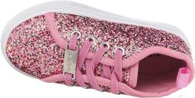 img 2 attached to 👟 Glitter Sneakers Trainers for Girls - 26 Accessories Girls' Shoes