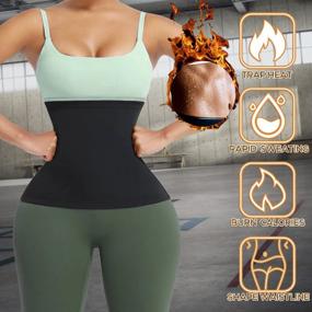 img 3 attached to Polymer Waist Trainer Sauna Vest For Women - Enhance Sweat And Shape Your Body For Fitness And Weight Loss Workouts