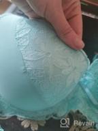 img 1 attached to 👙 Pretty Push Up Lace Lingerie Sets - Comfortable Bra and Panty Sets for Women (34B-46DD) review by Chris Cooper