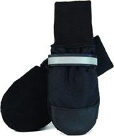 🐾 high-quality muttluks all weather boots for small dogs - black shade logo