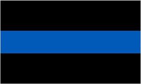 img 2 attached to 👮 Show Support for Police Officers with our 4 Pack Thin Blue Line - Blue Lives Matter Flag Sticker 5x3”!