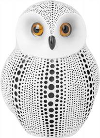 img 4 attached to White Debossed Dotted Owl Figurine By Torre & Tagus - Perfect For Home Decor, Living Rooms, And Office Workspaces