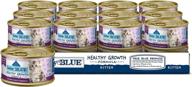 blue buffalo healthy growth formula natural kitten 🐱 pate wet cat food, chicken - ideal for baby blue kittens логотип