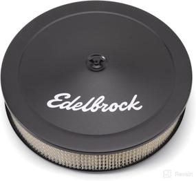 img 1 attached to Edelbrock 1223 Pro-Flo 3-Inch Round Air Filter Element with 14-Inch Diameter in Sleek Black Finish