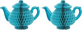 img 4 attached to 2 Piece Blue Tissue Teapot Centerpieces - Beistle 59947 (7")