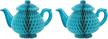 2 piece blue tissue teapot centerpieces - beistle 59947 (7") logo