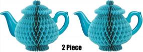 img 3 attached to 2 Piece Blue Tissue Teapot Centerpieces - Beistle 59947 (7")