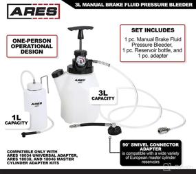 img 3 attached to ARES 18036-3L Manual Brake Fluid Pressure Bleeder - Facilitates Rapid and Effortless Brake Fluid Changes 🔧 - Convenient Single-Person Manual Pump Operation - Compatibly Utilize with 18034 Universal Adapter and 18038, 18046 Adapter Kits