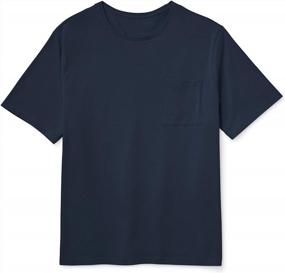 img 3 attached to Big & Tall Crewneck Pocket Tee: The Perfect Addition To Any Wardrobe