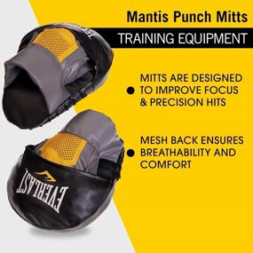 img 3 attached to 🥊 Enhance Your Punching Technique with Everlast Mantis Mitts Punch Mitts in Gray