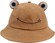 jazzor's adorable frog bucket hat - stylish unisex protection against harmful uv rays logo