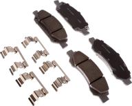 🔵 acdelco silver ceramic front disc brake pad set 14d1367ach логотип