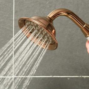 img 2 attached to Add Vintage Charm To Your Bathroom With ENGA'S Rose-Gold Hand-Held Shower Head