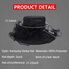 img 1 attached to Stunning Wide Brim Kentucky Derby Church Hat For Women - Perfect For Bridal Tea Parties And Weddings, In Yellow Fascinator Style