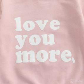 img 2 attached to Toddler Crewneck Sweatshirt Oversized Pullover Apparel & Accessories Baby Girls and Clothing