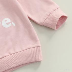 img 1 attached to Toddler Crewneck Sweatshirt Oversized Pullover Apparel & Accessories Baby Girls and Clothing
