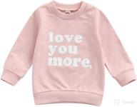 toddler crewneck sweatshirt oversized pullover apparel & accessories baby girls and clothing logo
