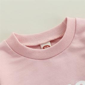 img 3 attached to Toddler Crewneck Sweatshirt Oversized Pullover Apparel & Accessories Baby Girls and Clothing