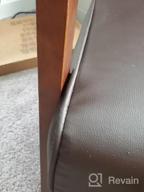 img 1 attached to JIASTING Mid-Century Wooden Arm Accent Chair With Tufted Upholstered Back And Retro Modern Design review by Ryan Reed