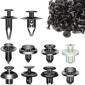 img 4 attached to 🔩 100 Pieces of Plastic Car Body Clips & Pins Assortment for Most Vehicles, Bumper & Fender Fasteners, Car Clip Screw Rivets"