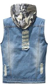 img 3 attached to Lavnis Men'S Slim Fit Sleeveless Denim Vest With Button Down Casual Jeans Jacket