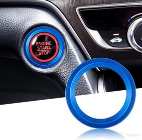 img 4 attached to TOMALL Aluminum Engine Start Stop Push Button Cover Trim Compatible With Honda Accord Sedan Sport EX EX-L LX 2018-2022 Car Engine Ignition Start Button Cap Surrounding Trim Ring Decoration (Blue)