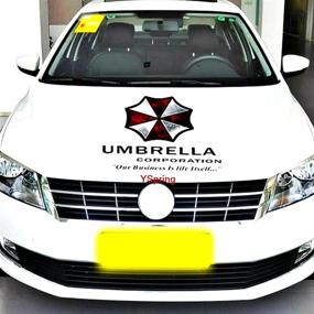 img 3 attached to YSpring Resident Evil Umbrella Corporation Logo Front Cover Decal – Premium Vinyl Sticker for Vehicles