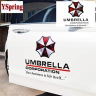 yspring resident evil umbrella corporation logo front cover decal – premium vinyl sticker for vehicles логотип