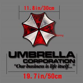 img 2 attached to YSpring Resident Evil Umbrella Corporation Logo Front Cover Decal – Premium Vinyl Sticker for Vehicles