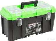 🧰 oemtools 22179 19 inch tool box set: black and green removable tool tray & organizational system for garage logo