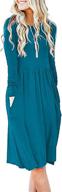 👗 enhance your style with basic faith pleated pockets violet s women's dresses logo